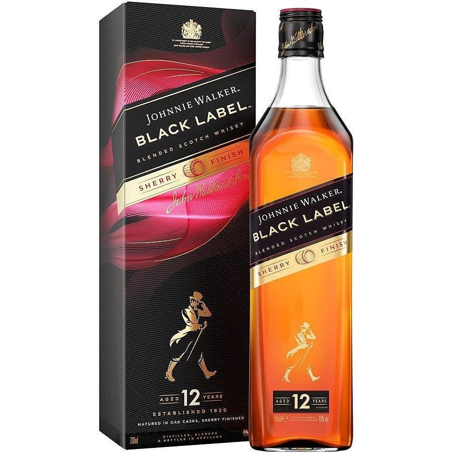 Уиски Johnnie Walker - Black Label Sherry Finish, 12 годишно, 0.7л